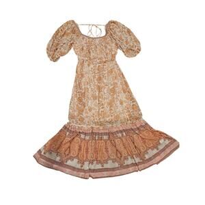 Supernatural secret mission boho dress large open back whimsy garden feminine